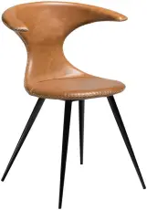 Flair L&auml;der / Runda Svart Light Brown - Dan-Form - Bonus M&ouml;bler
