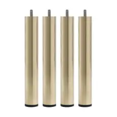 Runt Smalt St&aring;l Metallben Matt M&auml;ssing 14 cm - Jensen Beds - Bonus M&ouml;bler