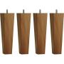 Fyrkantigt Konat Tr&auml;ben Oljad Ek 14 cm - Jensen Beds - Bonus M&ouml;bler