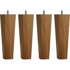 Fyrkantigt Konat Tr&auml;ben Oljad Ek 14 cm - Jensen Beds - Bonus M&ouml;bler