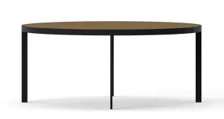 Square &Oslash;93 cm Svart Burned Walnut - Englesson - Bonus M&ouml;bler
