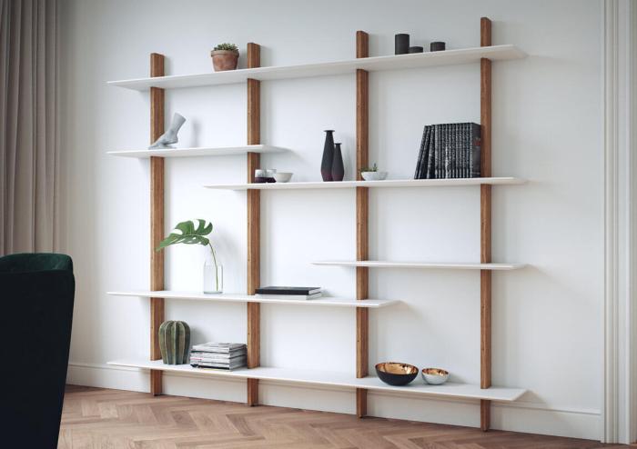 Bild 15, Bridge hyllplan 99 cm Vit, 2-pack - Utgått - Bonus Möbler