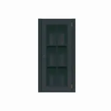 Stockholm Vitrin L&aring;g 1 D&ouml;rr H&ouml;ger 1-sektion Black - Englesson - Bonus M&ouml;bler