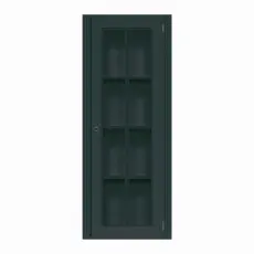 Stockholm Vitrin H&ouml;g 1 D&ouml;rr H&ouml;ger 1-sektion Black - Englesson - Bonus M&ouml;bler