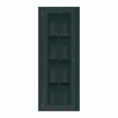 Stockholm Vitrin H&ouml;g 1 D&ouml;rr V&auml;nster 1-sektion Black - Englesson - Bonus M&ouml;bler