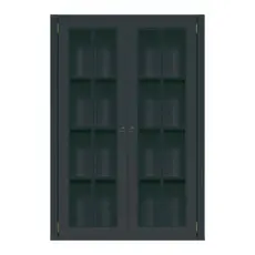 Stockholm Vitrin H&ouml;g 2 D&ouml;rrar 2-sektioner Black - Englesson - Bonus M&ouml;bler