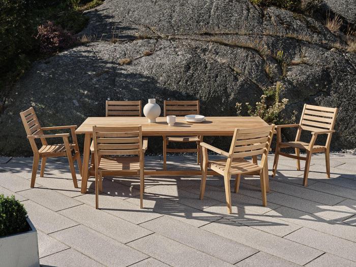 Bild 11, Keros 220X100 cm Teak - Brafab - Bonus Möbler