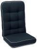 Navy med vit kant polyester