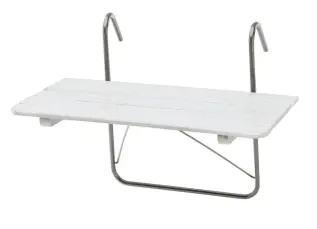 Balkongbord 80X50 cm Vit - Hillerstorp - Bonus M&ouml;bler