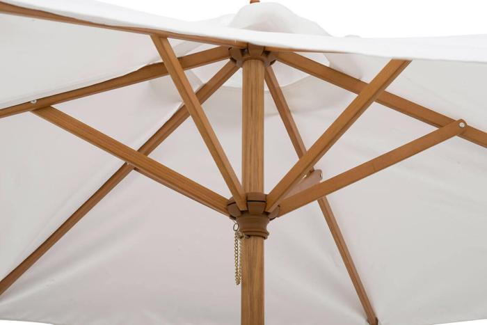 Bild 3, Träparasoll Lyx Ø210 cm Natur - Utgått - Bonus Möbler