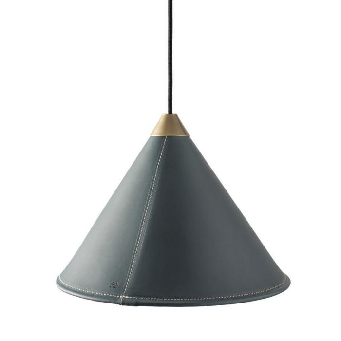 Bild 2, Namibia Ø25 cm Ocean Blue / Brass / Black - Cuero Design - Bonus Möbler