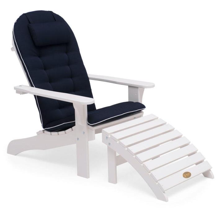 Bild 2, Tennessee Dyna med Nackkudde 52 cm bred Navy med vit kant polyester - Hillerstorp - Bonus Möbler