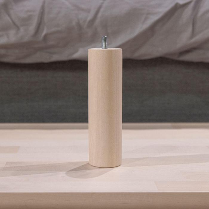 Bild 3, Runt Träben Vitlaserad Björk 14 cm - Jensen Beds - Bonus Möbler